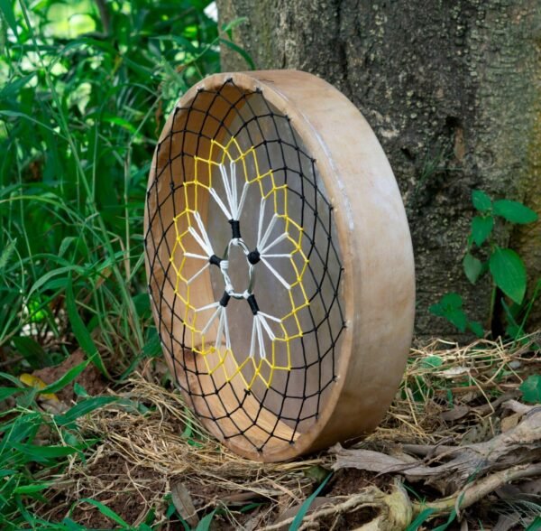 American Shamanic Native Drum Bison Natural Hide