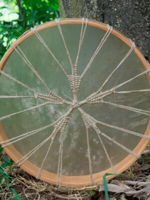 American Shamanic Native Drum Bison Natural Hide