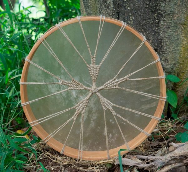 American Shamanic Native Drum Bison Natural Hide