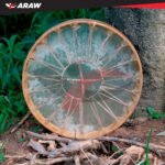American Shamanic Native Drum Bison Natural Hide