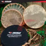 American Shamanic Native Drum Bison Natural Hide