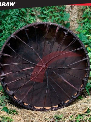 American Shamanic Native Drum Bison Natural Hide