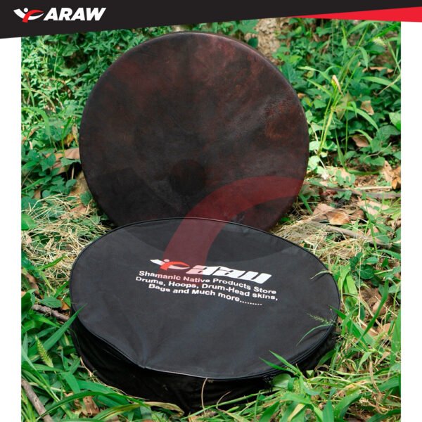 American Shamanic Native Drum Bison Natural Hide