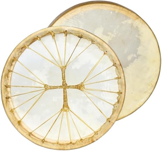 ARAW American Shamanic Bison Hide Drum, Cedar Wood Frame, Handmade,